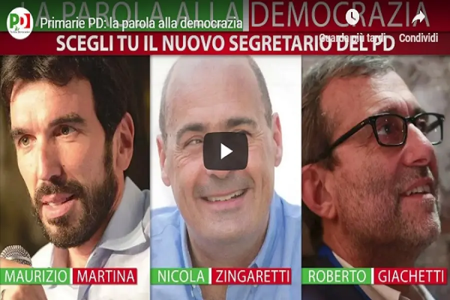 Primarie PD domenica 3 marzo 2019, tutte le info per votare