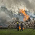 Kenya, al rogo 100 tonellate d'avorio sottratte ai bracconieri