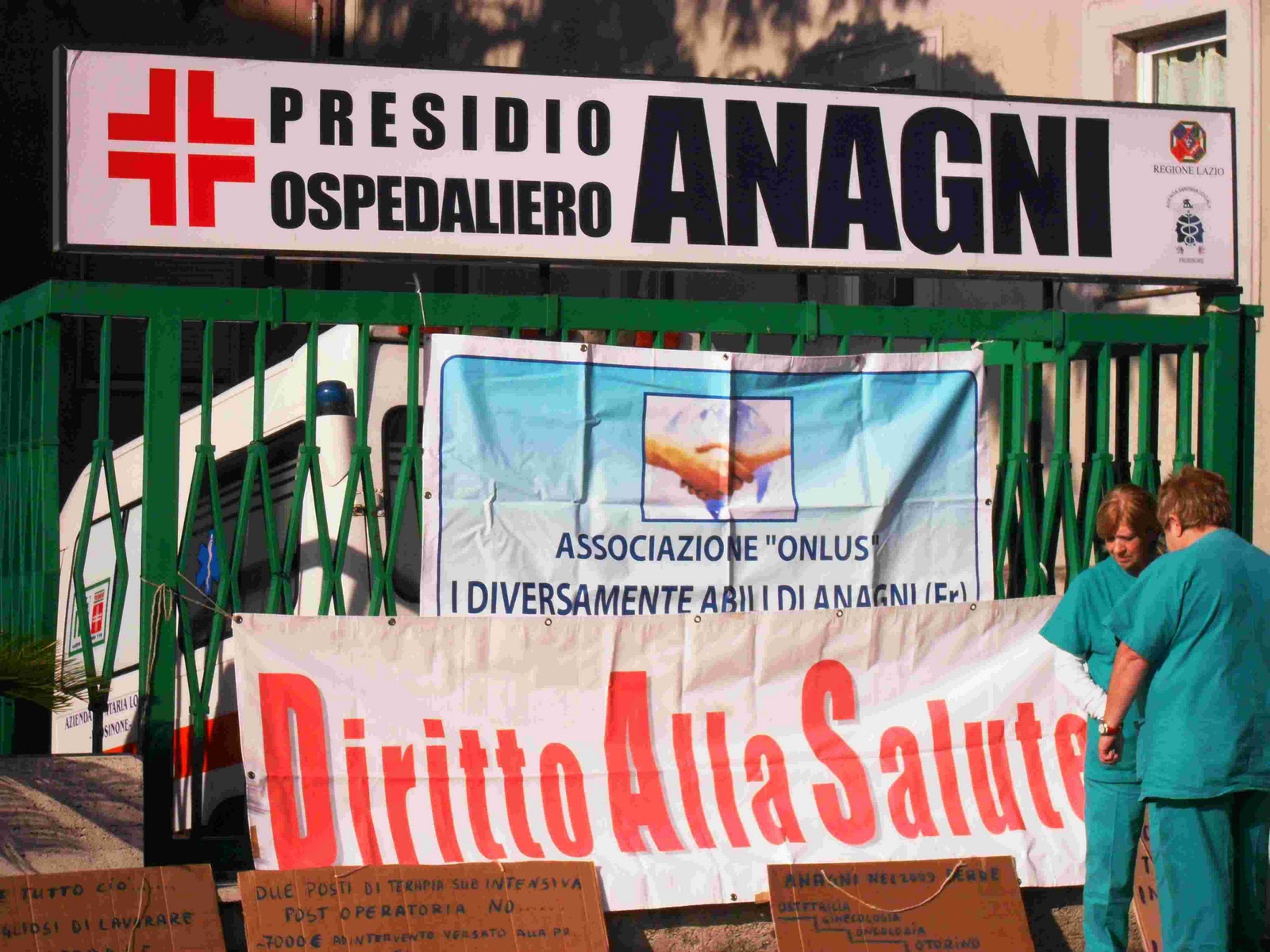 Anagni, alle ore 17 la protesta in Comune per l'ex ospedale