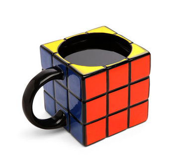 tazza particolare forma quadrata cubo di rubik